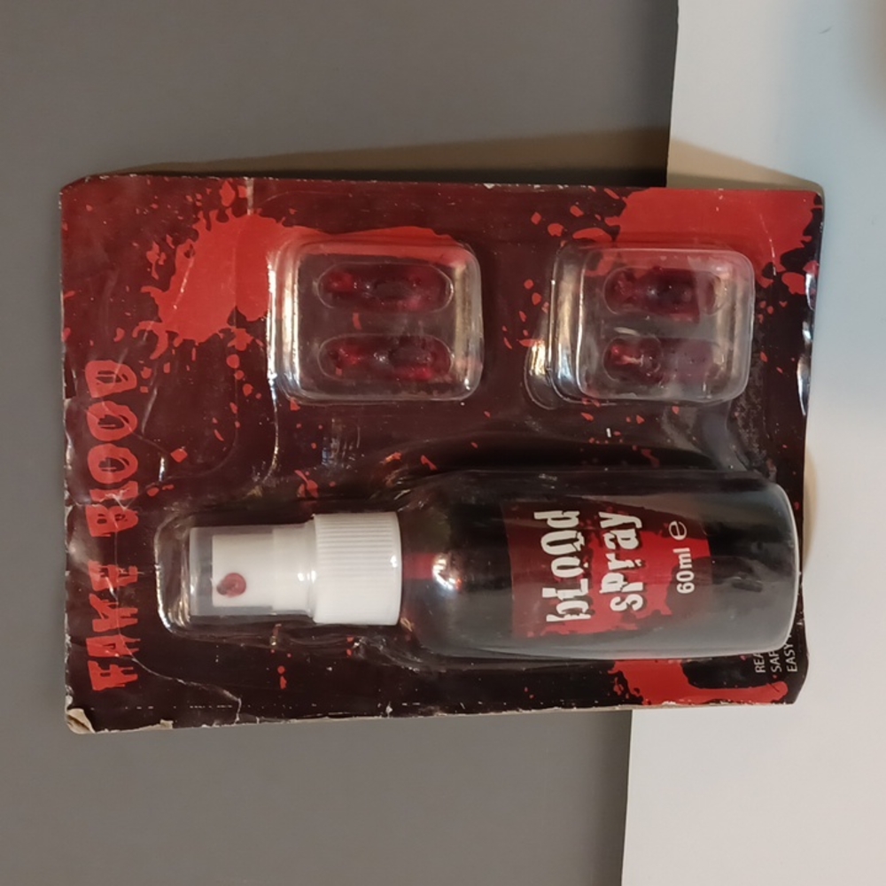 Realistic Fake Blood on card
